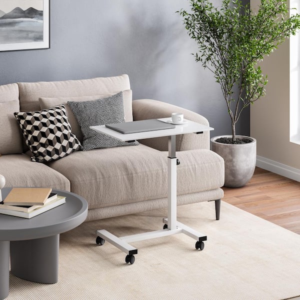 Seville Classics airLIFT 23.6 in. White Overbed Height Adjustable