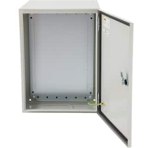 Electrical Box Enclosure 20x12x10 NEMA 4X IP65 Outdoor Junction Box Carbon Steel Hinge with Rain Hood for Outdoor Indoor