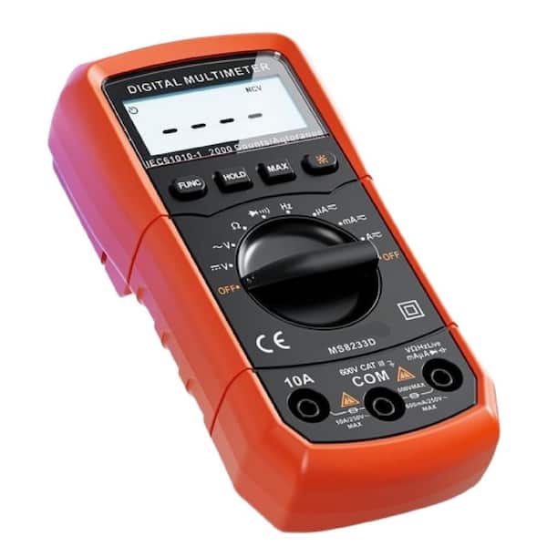 6000 Count Digital Multimeter with NCV, AC/DC Voltage, Current, Resistance, Capacitance