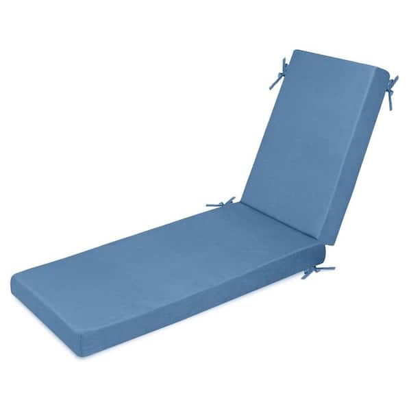 Unbranded 73 x 21 Outdoor Chaise Lounge Lawn Chair Cushion, Blue
