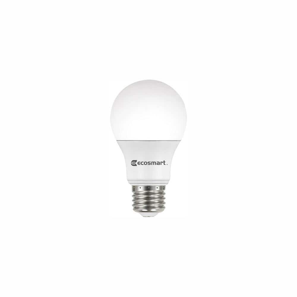 EcoSmart 40-Watt Equivalent A19 Dimmable ENERGY STAR LED Light Bulb Bright  White (48-Pack) B7A19A40WESD02 The Home Depot