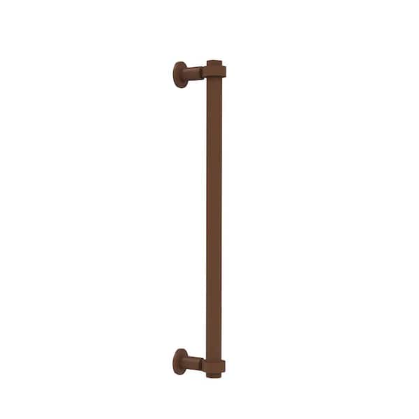 Allied Brass Contemporary 18 in. Back to Back Shower Door Pull in Antique Bronze