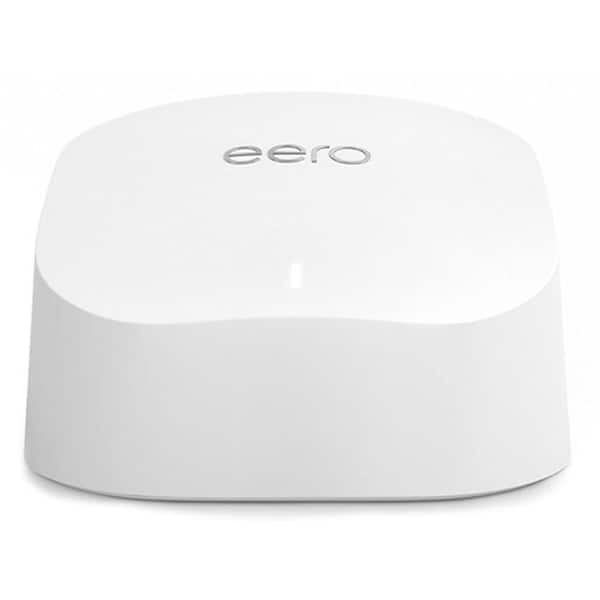 EERO 6 Dual-Band Mesh Wi-Fi 6 Router, with Built-in Zigbee Smart Home Hub White