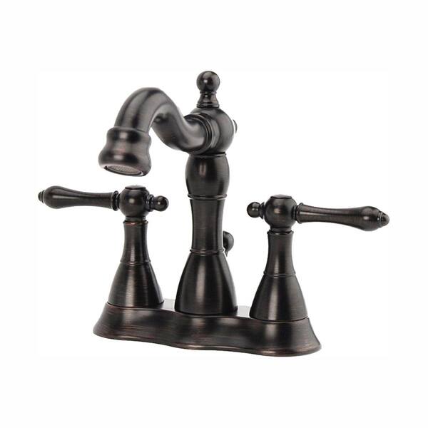 Fontaine Bellver 4 in. Centerset 2-Handle Mid-Arc Bathroom Faucet in Oil Rubbed Bronze