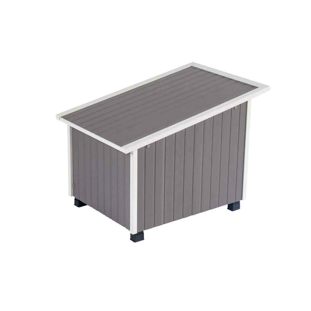 Extra Large Gray and White ECOFLEX Outdoor Cat House