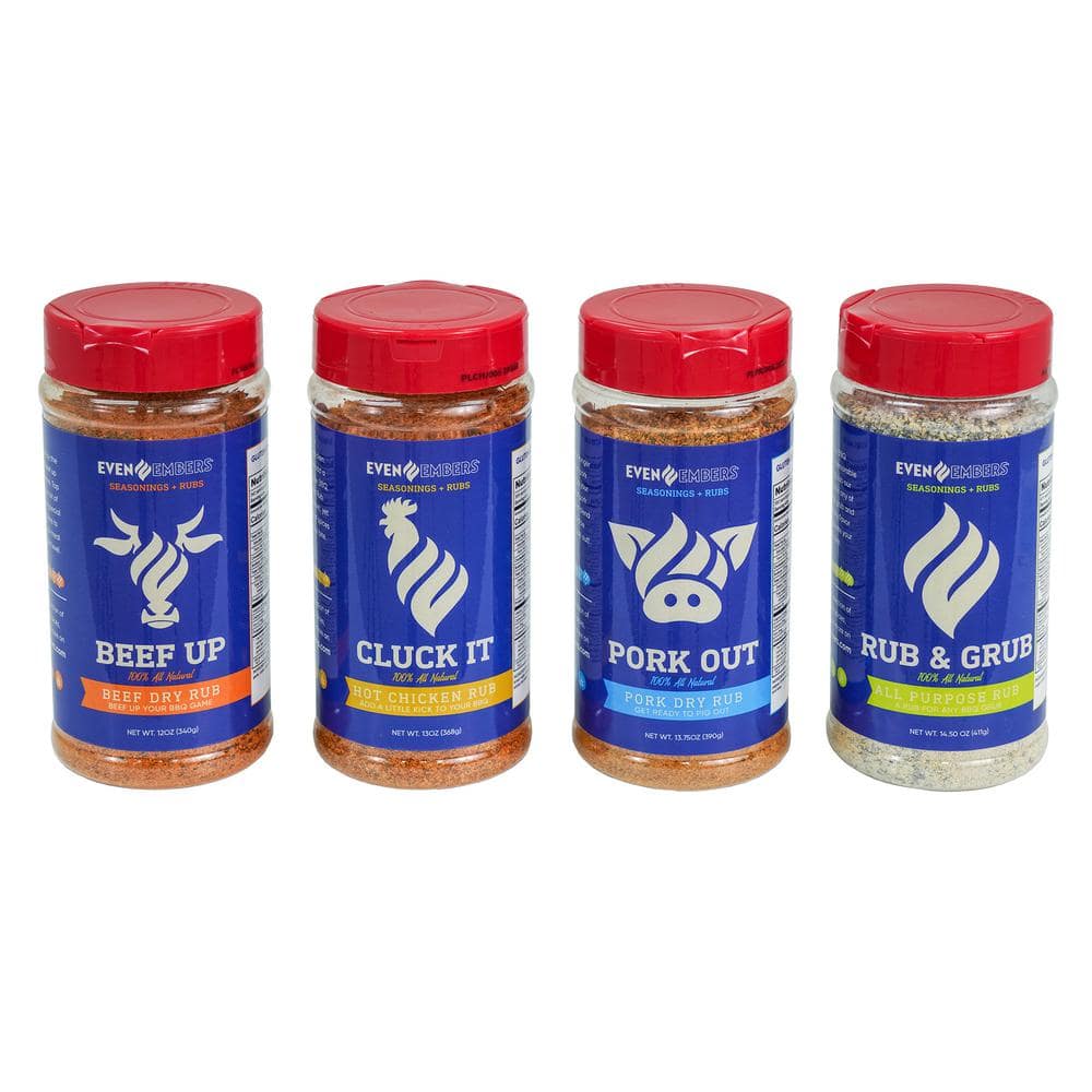 Spiceology Barbecue Spice Rubs 5-Pack Greek Freak, Nashville Hot, Black Magic, Smoky Honey Habanero, Black & Bleu