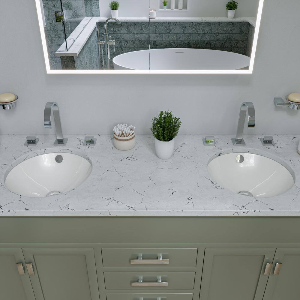 Polished Chrome Gooseneck 6.19" Widespread Bathroom Faucet