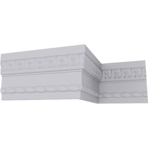 Ekena Millwork SAMPLE - 1-1/8 in. x 12 in. x 5-1/8 in. Polyurethane Bedford Acanthus Leaf Frieze Panel Moulding