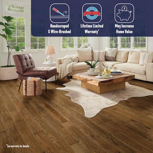 American Vintage Wilderness Trek Red Oak 3/4 in. T x 5 in. W Scraped Solid Hardwood Flooring (23.5 sq.ft./ctn)