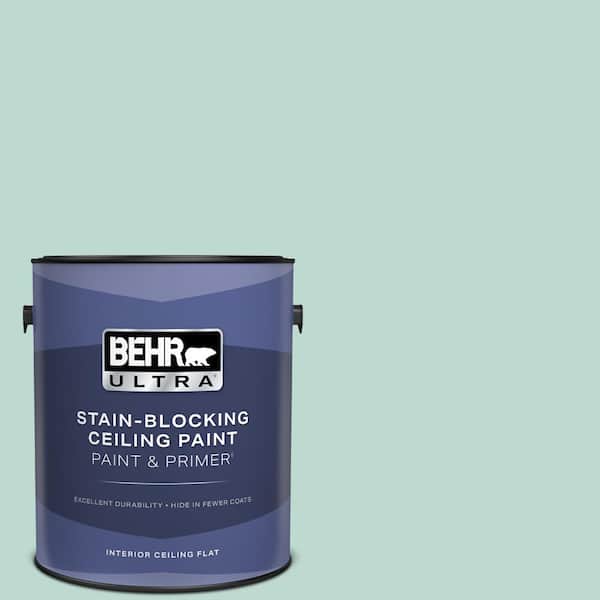 1 gal. #M440-2 Serene Breeze Ceiling Flat Interior Paint and Primer