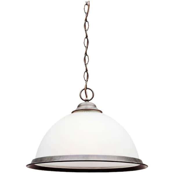 Westinghouse 1-Light Sienna Interior Pendant with Frosted Ribbed Glass
