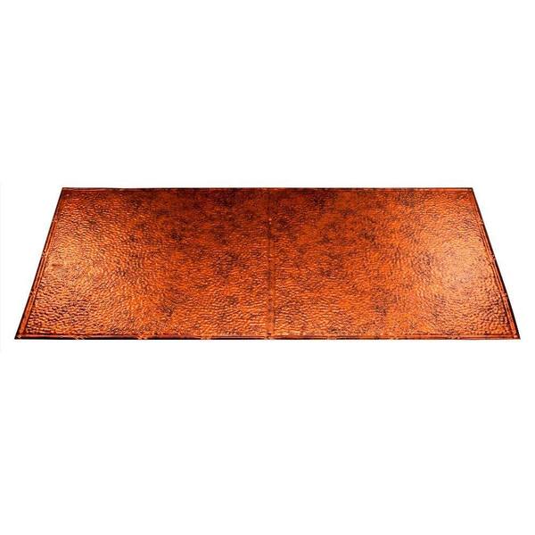 Fasade Border Fill 2 ft. x 4 ft. Cracked Copper Lay-in Ceiling Tile