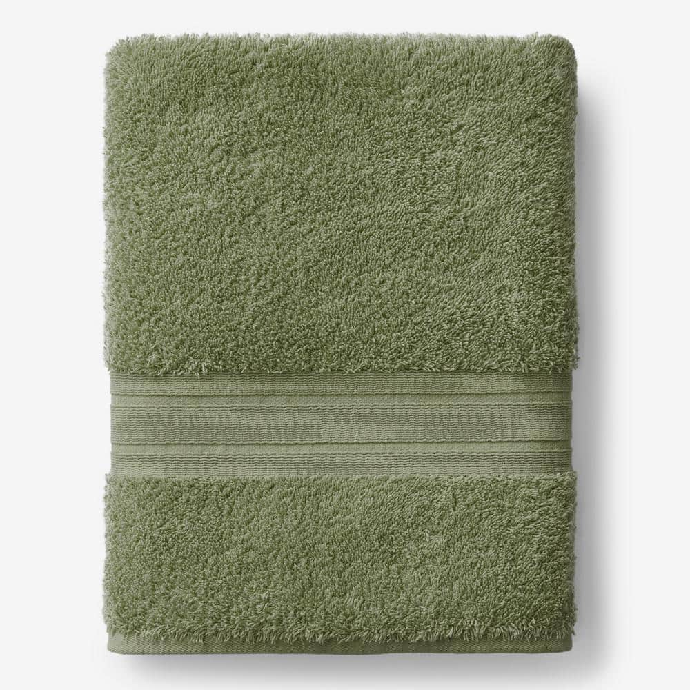 The Company Store Green Earth Quick Dry Micro Cotton Green Tea 36 in. x 20 in. Solid Bath Mat