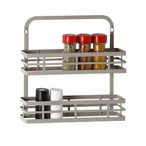 Evelots Spice Rack-3-Tier-Door/Wall Mounted-Coated Wire-Can Store 18 B