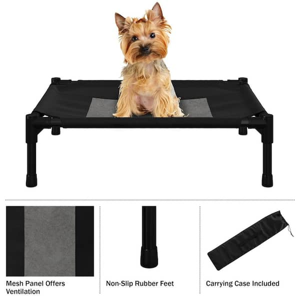 Small elevated pet store bed