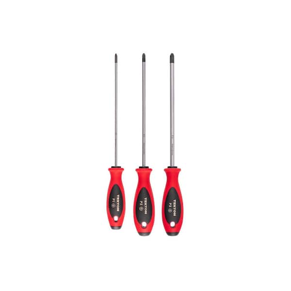 Phillips Screwdriver Set-8 in. Shanks, 3-Piece (#1-#3)