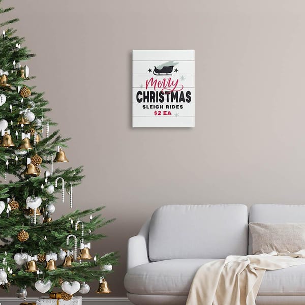 christmas sleigh wall decoration