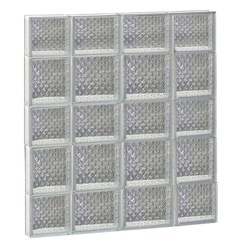 27 in. x 32.75 in. x 3.125 in. Frameless Diamond Pattern Non-Vented Glass Block Window price history on PriceWatchPro