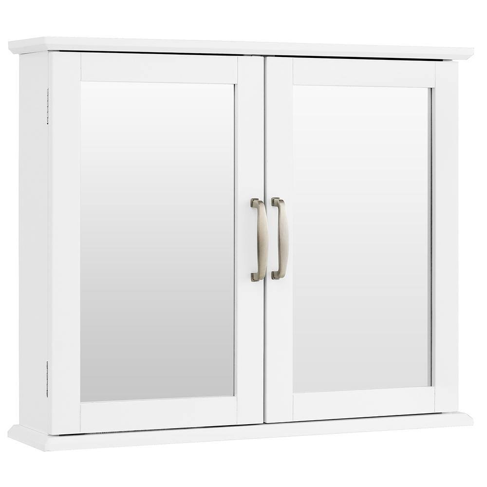 23.5 in. W x 19.5 in. H Surface-Mount Rectangular Wood Bathroom Medicine Cabinet with Mirror price history on PriceWatchPro