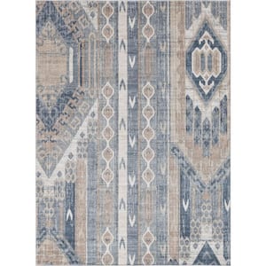 Portland Orford Navy/Tan 8 ft. x 11 ft. Area Rug