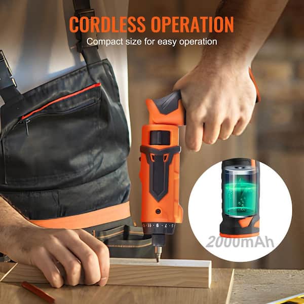 SKYSHALO Cordless Screwdriver Set, 4-Volt 7Nm Electric