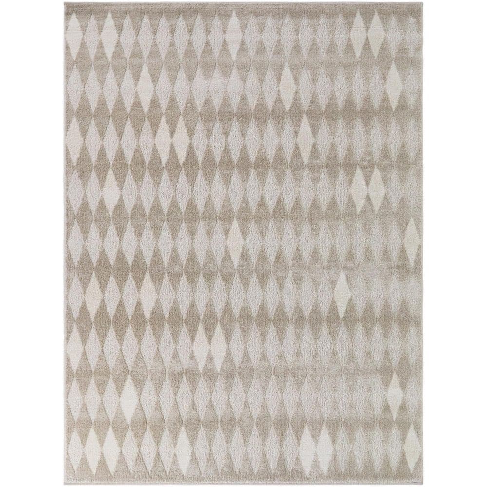 Temela Grey 8 ft. x 10 ft. Boho Diamond Area Rug price history on PriceWatchPro