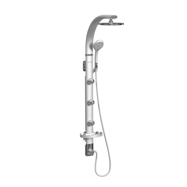 Bonzai 5-Spray 3-Jet Handshower and Showerhead Combo Kit in Silver