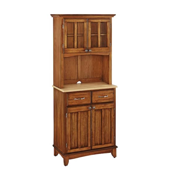 HOMESTYLES Cottage Oak and Natural Buffet with Hutch