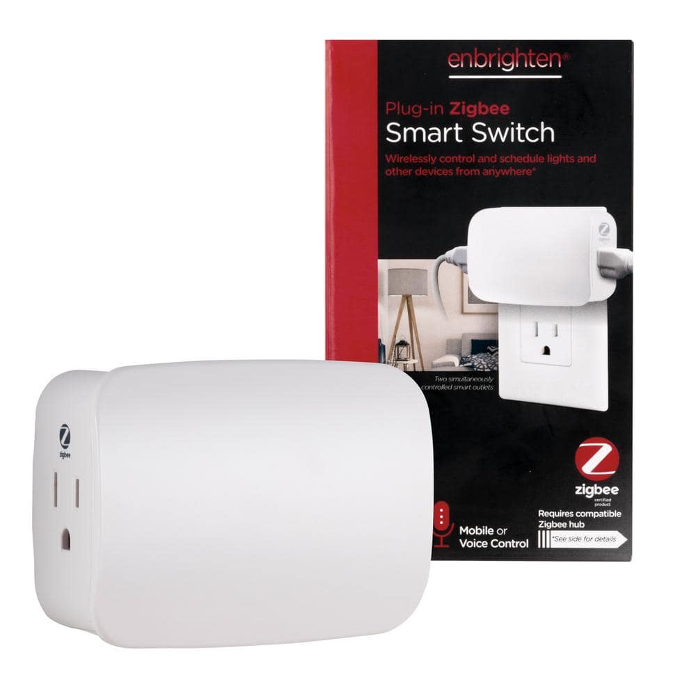 Enbrighten - Wi-Fi Smart Micro Indoor Plug-In - White