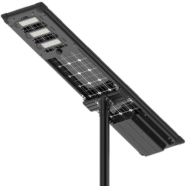 BEYOND SOLAR ATHENS , Solar LED Street Light, 100 Watt,18000 Lumens ,5000K, Smart App included, Parking Lot Light , Solar All in One