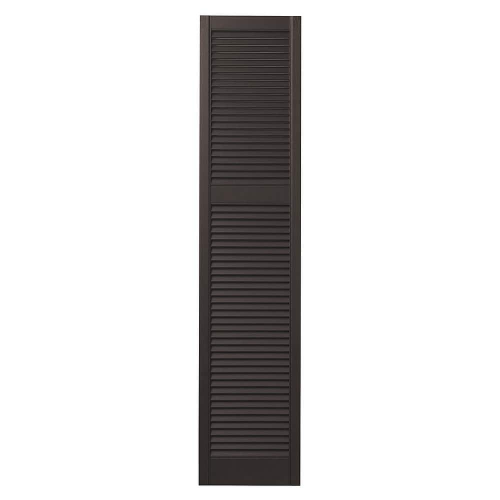 Ply Gem 15 in. x 67 in. Cottage Style Open Louvered Polypropylene