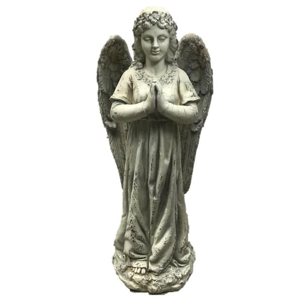 Zaer Ltd. International 36 in. Tall Praying Magnesium Angel Garden Statue Gabriella