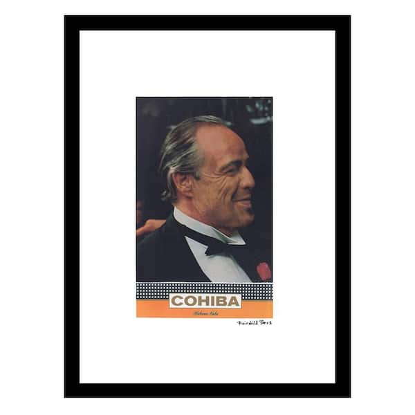 VENICE BEACH Collections Cigars and Brando in The Godfather Classic Pair by Fairchild Paris 1-Piece Framed Graphic Print 18 in. x 14 in.