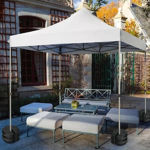 PE 8 pieces Weight Plates Patio Canopy Tent Gazebo Shade Umbrella Water Filled
