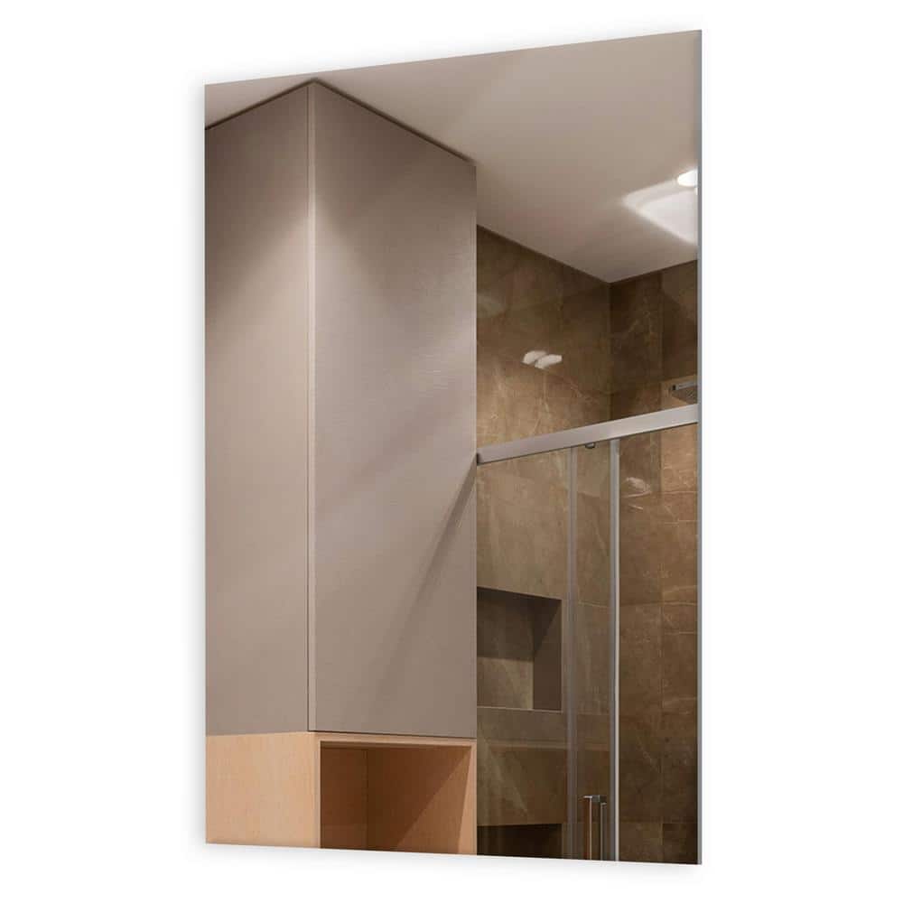 36" x 60" Frameless Polished Edge Rectangular Wall Mirror
