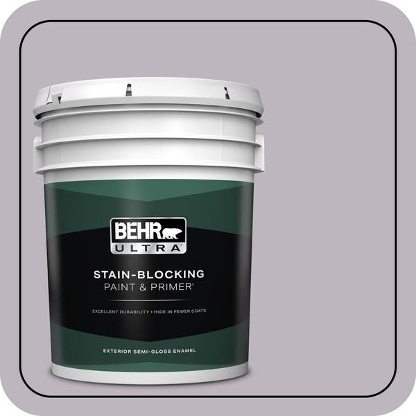 BEHR ULTRA 5 gal. #N100-3 Future Vision Semi-Gloss Enamel Exterior Paint & Primer