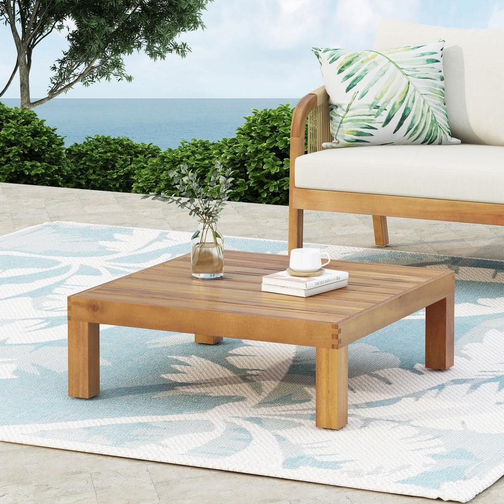 Kaena Teak Square Wood Outdoor Coffee Table