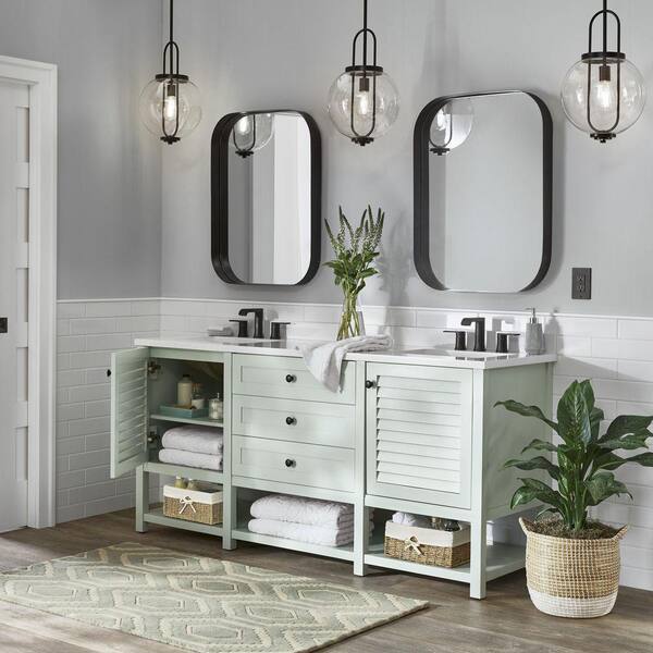 MOEN Genta 8 in. Widespread Double Handle Bathroom Faucet in Matte 