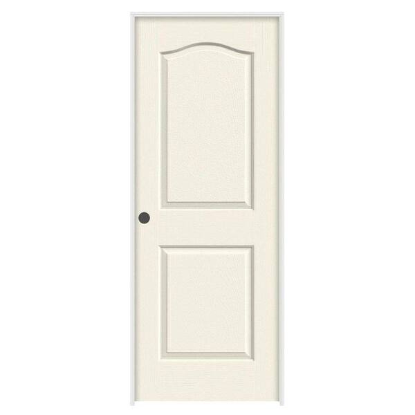 JELD-WEN 36 in. x 80 in. Princeton Vanilla Painted Right-Hand Smooth Molded Composite Single Prehung Interior Door