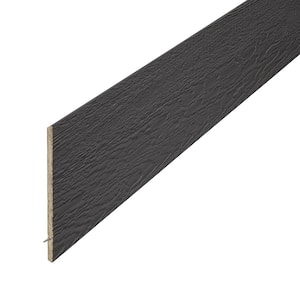 RigidStack 3/8 in. x 8 in. x 16 ft. Prefinished Woodgrain Composite Siding Board in Graphite (4-Pack)