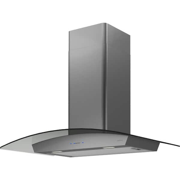 Black Mat Stainless Steel Custom Range Vent Hood kitchen Canopy with Brass  Bands