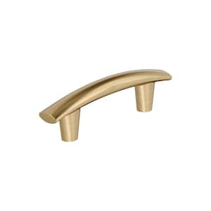 Willow 3 in. Center-to-Center Modern Champagne Bronze Arch Cabinet Pull