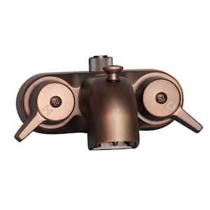 2-Handle Claw Foot Tub Faucet in Oil Rubbed Bronze