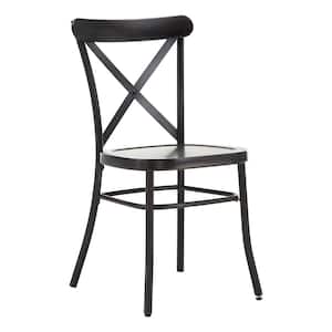 CROSLEY FURNITURE Camille Black Metal Dining Chair (Set of 2) CF500620 ...