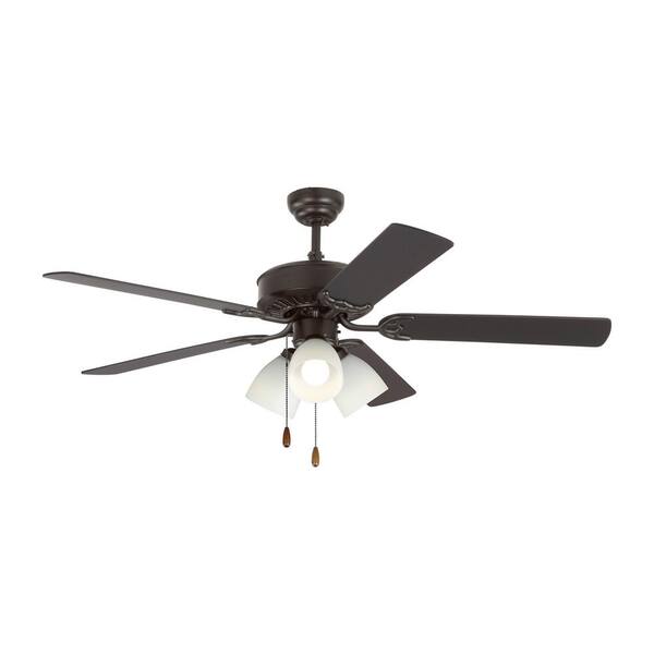Monte Carlo Haven Led 3 52 In Indoor Bronze Ceiling Fan With Light Kit 5hv52bzf The Home Depot - Monte Carlo Ceiling Fan Light Bulb Replacement