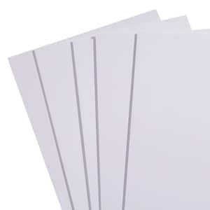 24 in. x 24 in. x 0.236 in.(6mm) PVC Waterproof Foam Sheet White Plastic Sheet, DIY Making, (2-Pack)