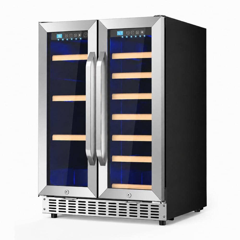 23.5 in. Beverage & Wine Combos, Dual Zone Wine Fridge holds 21 Bottles and 88 Cans, Upgrade Cooling, Low Noise price history on PriceWatchPro