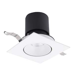 Patriot 3 in. Square Adjustable Tunable CCT New Construction/Remodel Canless White Integrated LED Recessed Light Kit