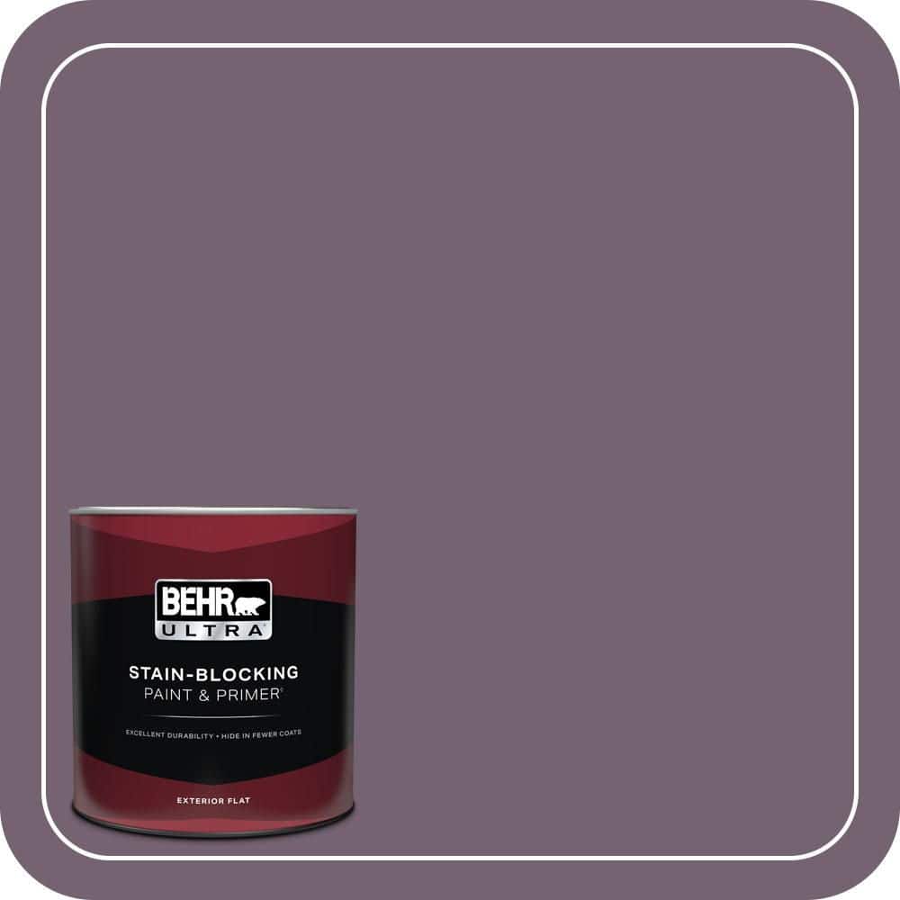 1 qt. #680F-6 Shy Violet Flat Exterior Paint & Primer price history on PriceWatchPro