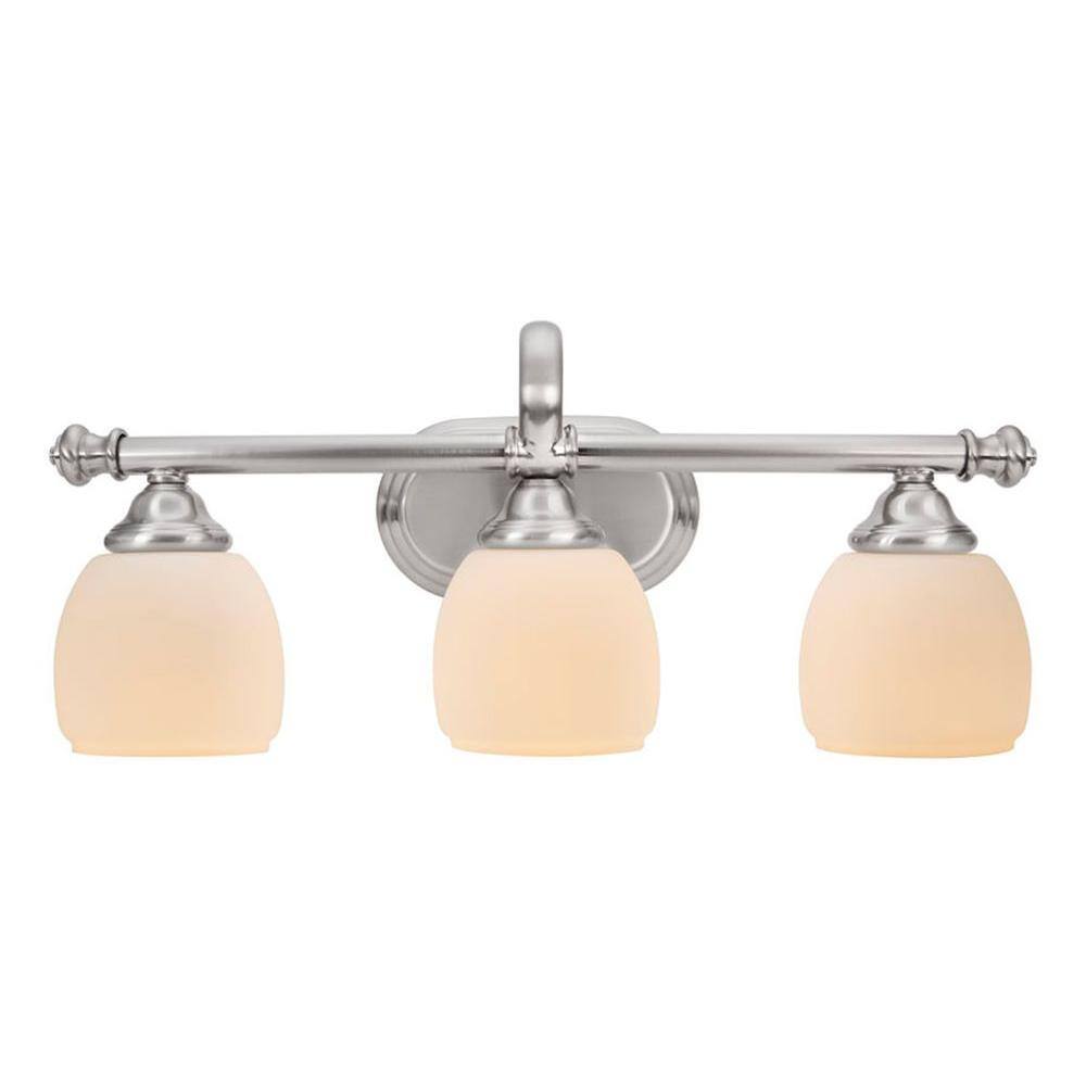 Home Decorators Collection Cedar Cove 3-Light Brushed Nickel Vanity ...